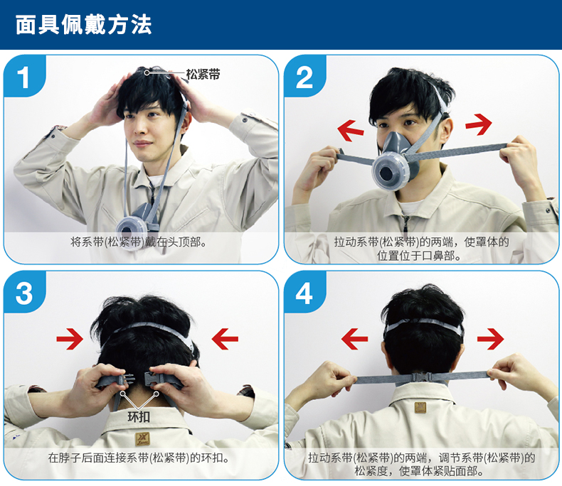 环扣款面具佩戴方法