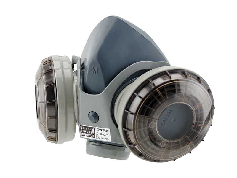 日本重松制作所DR28SU2K双滤盒防粉尘面具面罩熔接石材打磨船厂(图1)